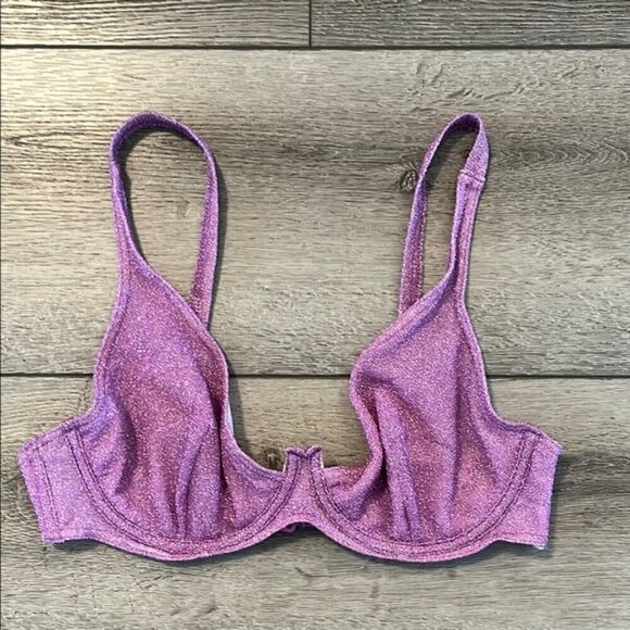 ASOS Sparkling Purple Women's Bikini top 36DD - Picture 2 of 4